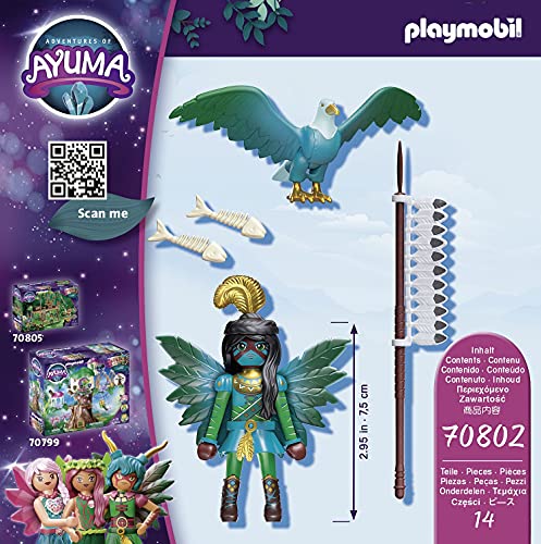 PLAYMOBIL Adventures of Ayuma 70802 Knight Fairy with Soul Animal, For ages 7+