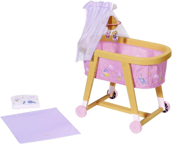 BABY born 829981 Good Night Bassinet for 43cm Dolls-Easy for Small Hands