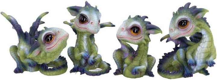 Nemesis Now Curious Hatchlings (Set of 4) 9cm, Green, One Size