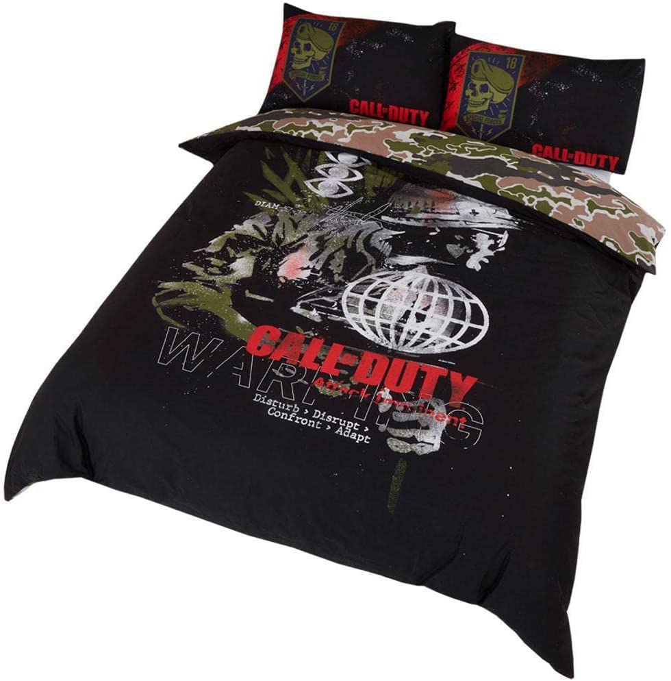 Call of Duty COD Cold War Duvet Cover Double, black, DP1-COD-WNG-08