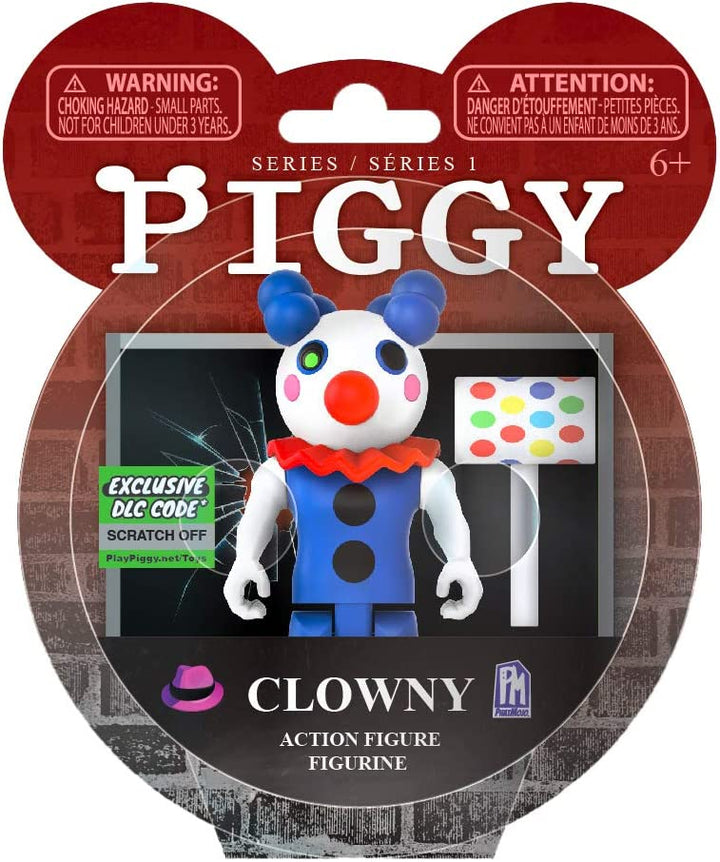 PIGGY Clowny Series 1 3.5" Action Figure (Includes DLC Items)