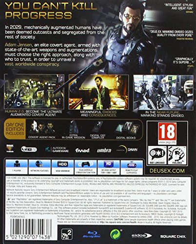 Deus Ex: Mankind Divided Day One Edition (PS4)