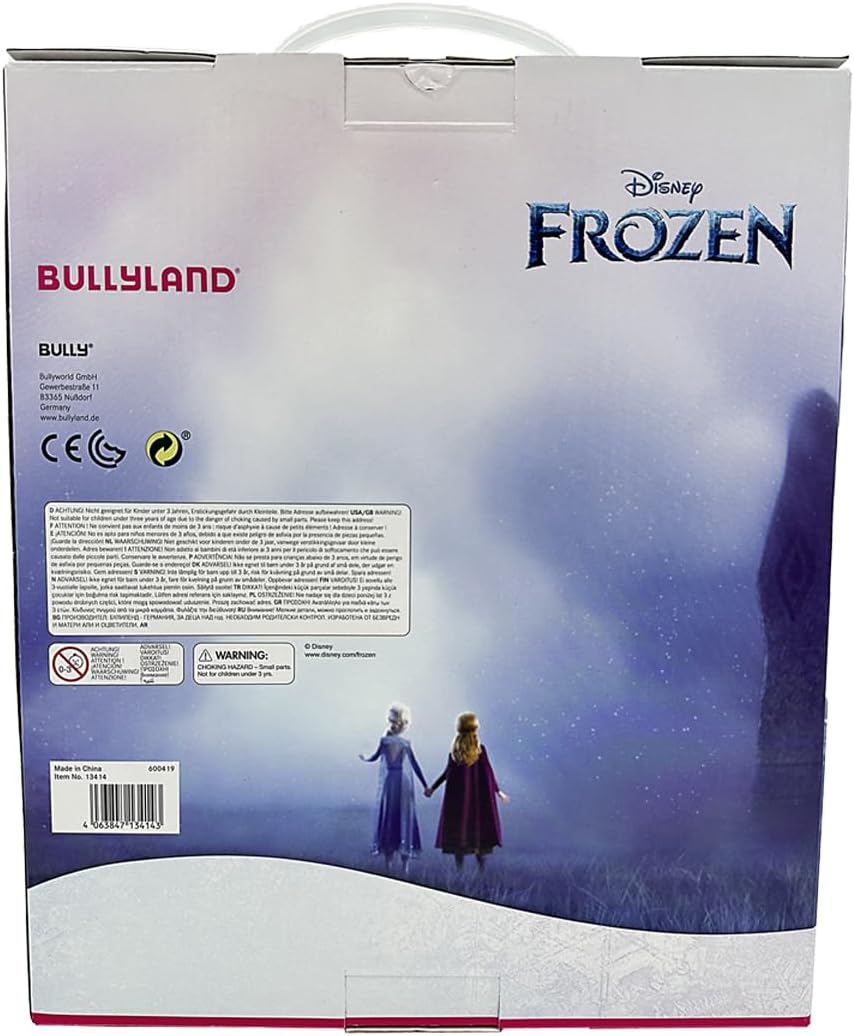 Bullyland 13414 Toy Figures Set Princess Elsa, Anna, Salamander Bruni, Kristoff