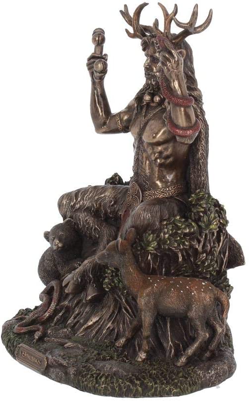 Nemesis Now Cernunnos and Animals 23cm Figurine, Bronze