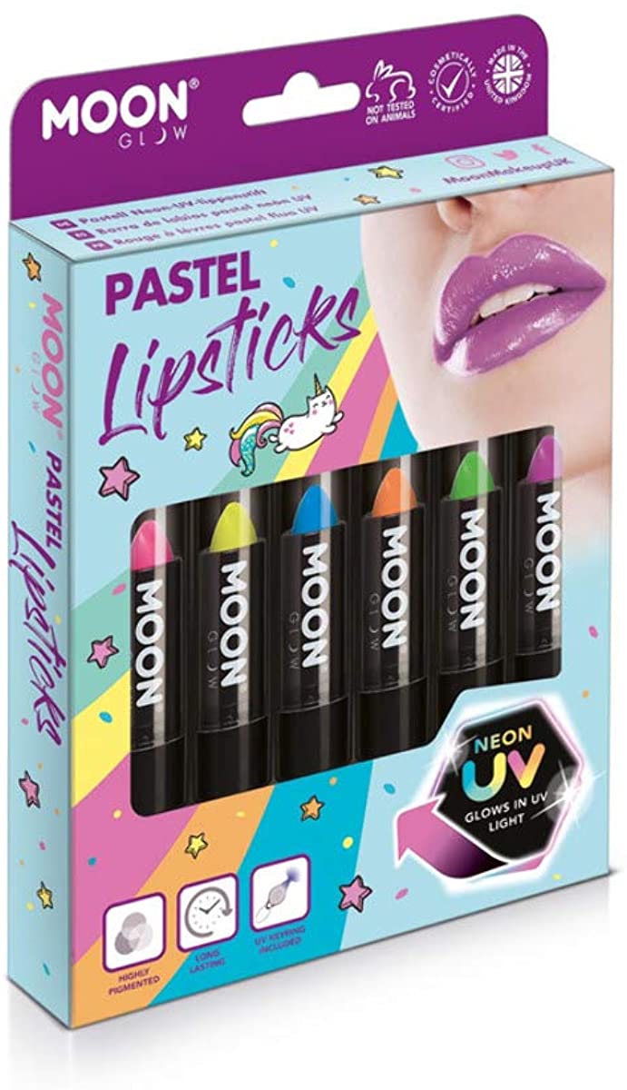 Moon Glow Pastel Neon UV Lipstick Assorted