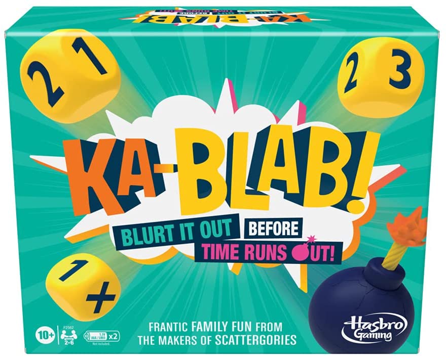 Hasbro Gaming Ka-Blab! Familienparty-Brettspiel für 2–6 Spieler, ab 10 Jahren 4