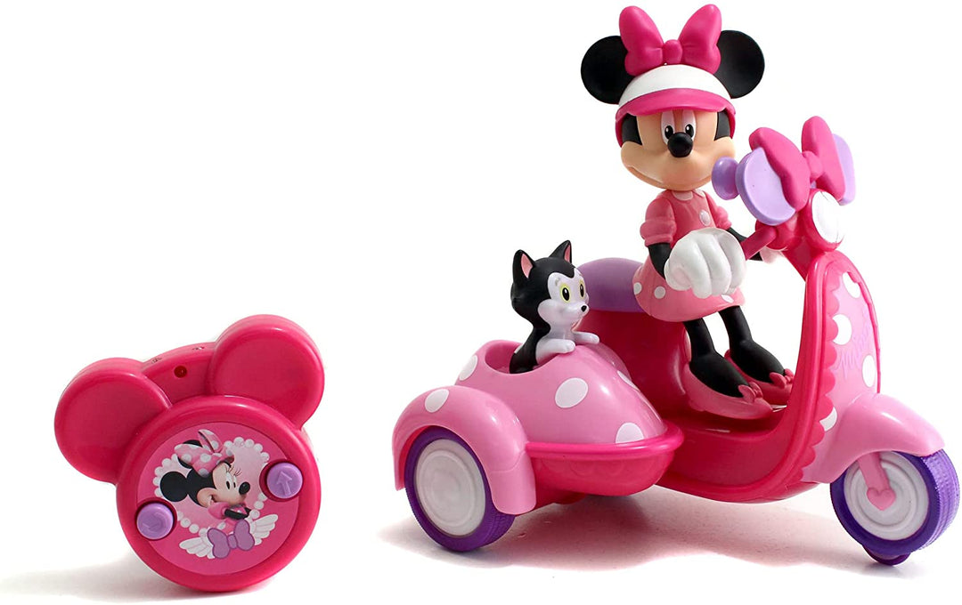 Jada 253074002 Minnie Scooter with Infrared, 16 cm, Includes Remote Control, Sui