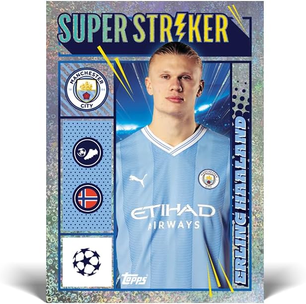 Topps UEFA Champions League Stickers - Mega Booster Pack (10 packets/80 Stickers