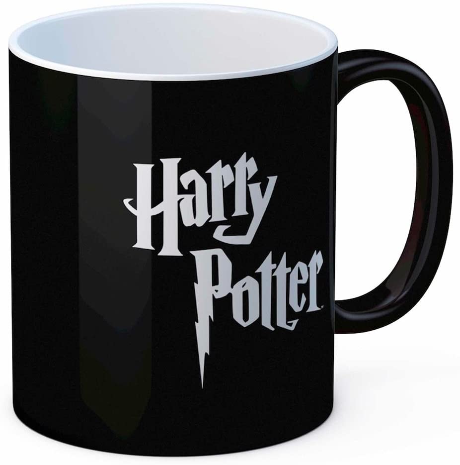 SD Toys Taza de cerámica de Harry Potter, blanco / negro, 8 cm