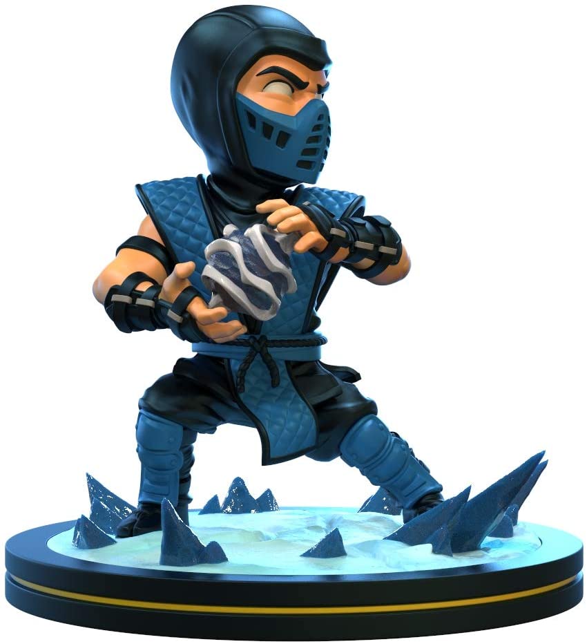 MORTAL KOMBAT Quantum Mechanix Sub-Zero Q-Fig Figure, Blue, One Size