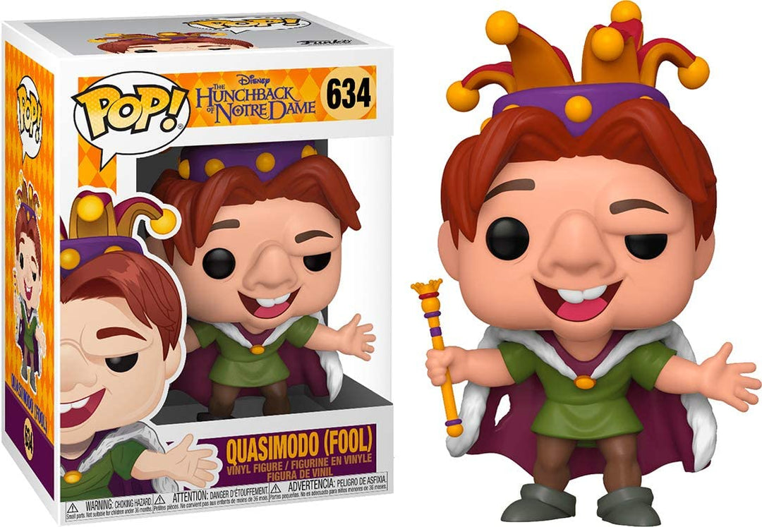 Disney El jorobado de Notre Dame Quasimodo (tonto) Funko 41146 Pop! Vinilo n. ° 634