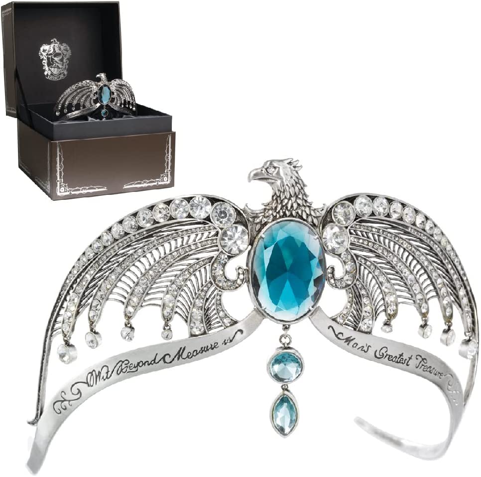 The Noble Collection Harry Potter Ravenclaw Diadem - 5.5in (14cm) Silver Plated