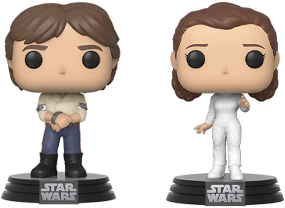 40 El Imperio Contraataca Star Wars Han Solo y la Princesa Leia Funko 46770 Pop! Vinilo