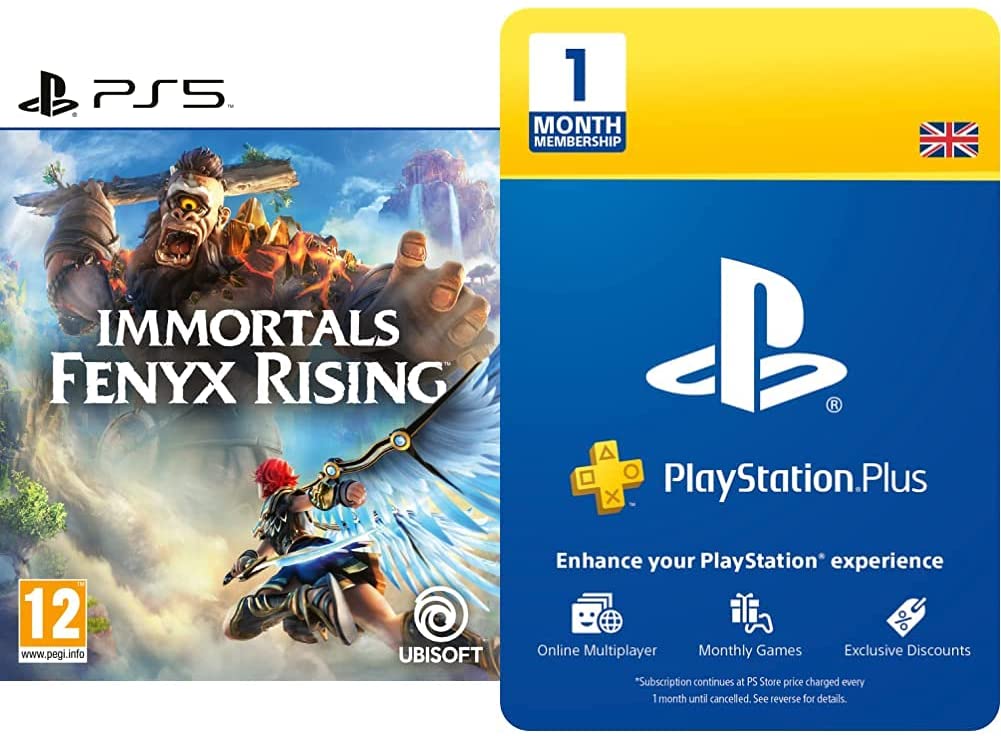 Immortals Fenyx Rising (PS5) & PlayStation Plus: 1 Month Membership | PS5/PS4 |