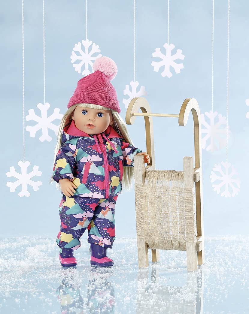 BABY Born Deluxe Snowsuit 43 cm - Winter Outfit with Hat & Boots for Dolls 5