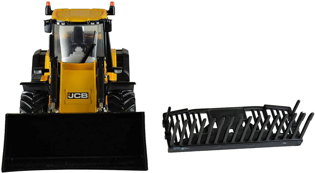 JCB Britains Farm Tomy Toys Pala de carga de ruedas 1:32 JCB 419S Camión de juguete de tractor coleccionable - Juguetes de granja a escala 1:32