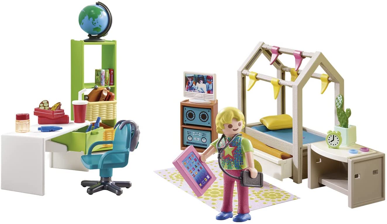 PLAYMOBIL City Life Deluxe Teenager's Room - 70-Piece Playset for Ages 4+