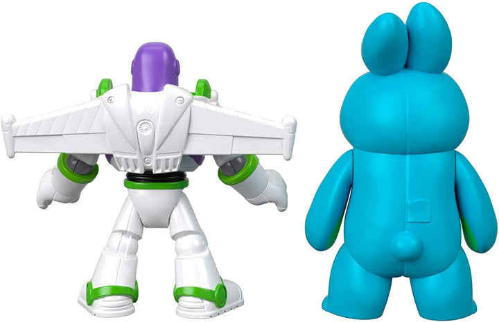 Disney Pixar GBG91 Toy Story 4 Imaginext Buzz Lightyear and Bunny Figure Pack, Multicolour