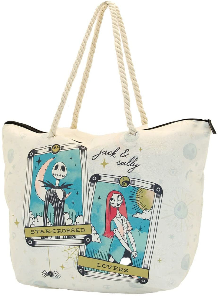 Nightmare Before Christmas Creepy Luv-Soleil Beach Bag, White