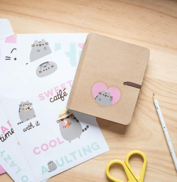 Pusheen Foodie Collection Stickers Gadget Decals - Waterproof and Reusable