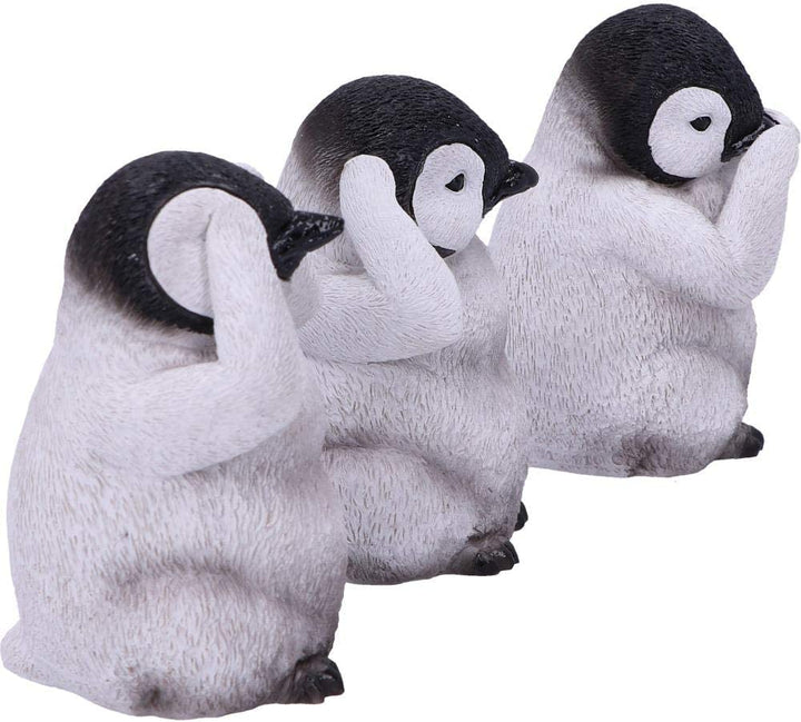 Nemesis Now See No Evil Hear No Speak No Evil Emperor Penguin Figurine Trio (U4921R0)