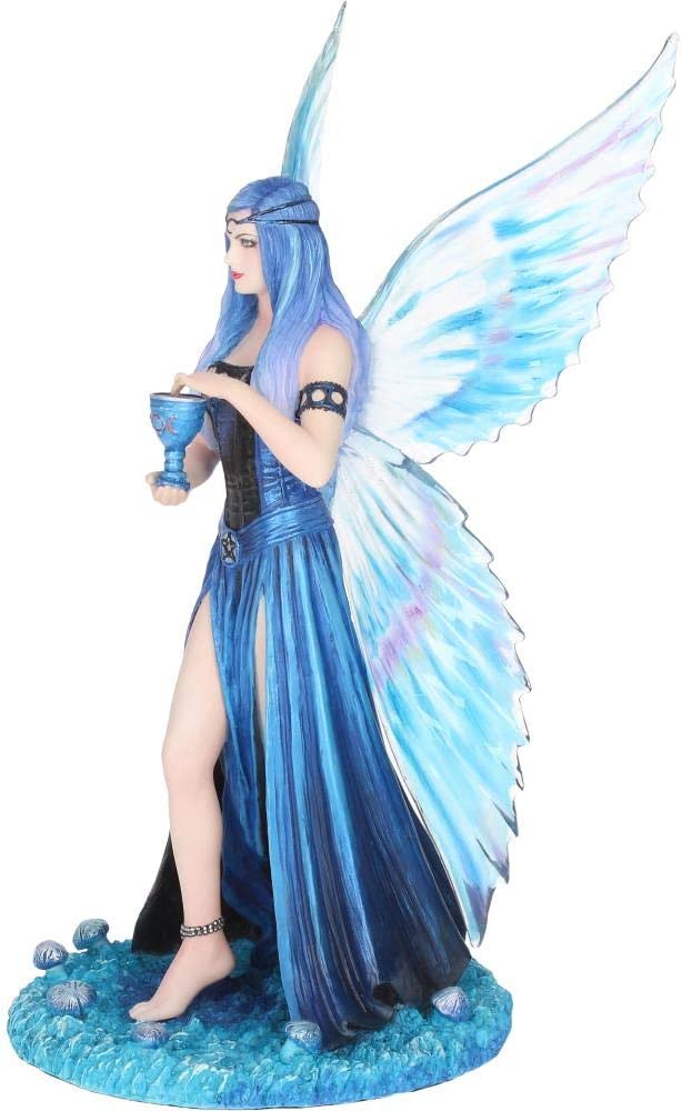 Nemesis Now Anne Stokes Enchantment Fairy Figurine, Blue, 26cm Blue