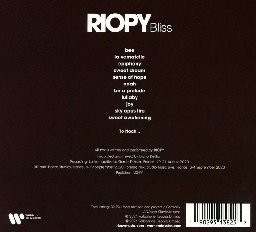 RIOPY - Bliss [Audio CD]