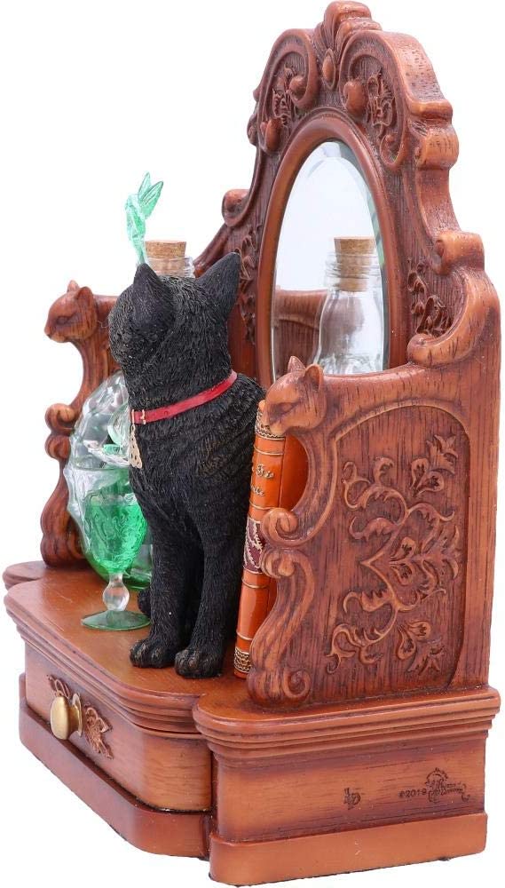 Nemesis Now B4955R0 Lisa Parker Absinthe Cat and Green Fairy Figurine, 21.5cm