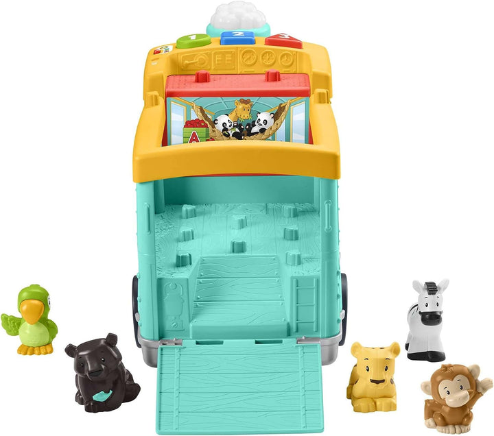 Fisher-Price Little People Big ABC Animal Train, push-along toy vehicle with lights