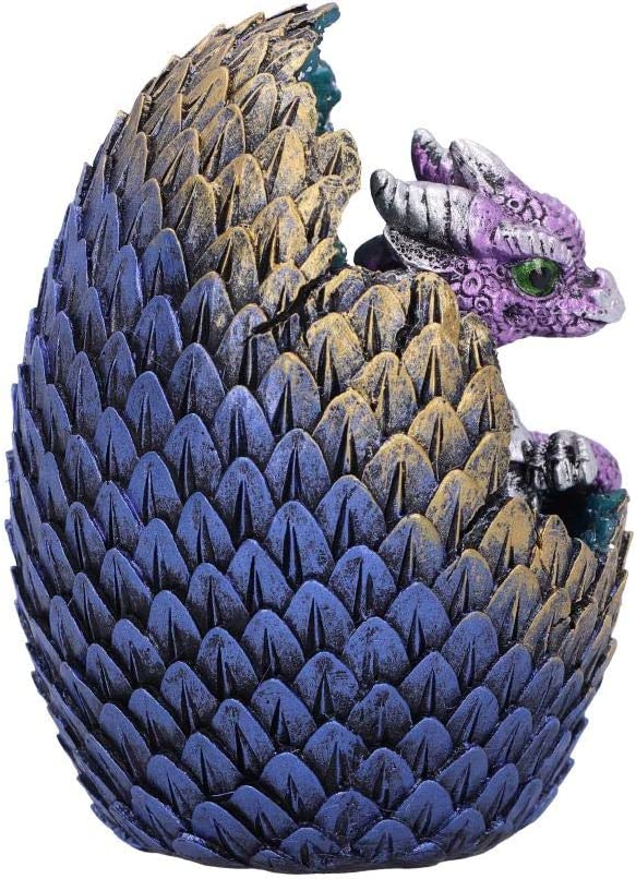 Nemesis Now U5001R0 Purple Geode Home Glittering Hatchling and Egg Figurine, Pol