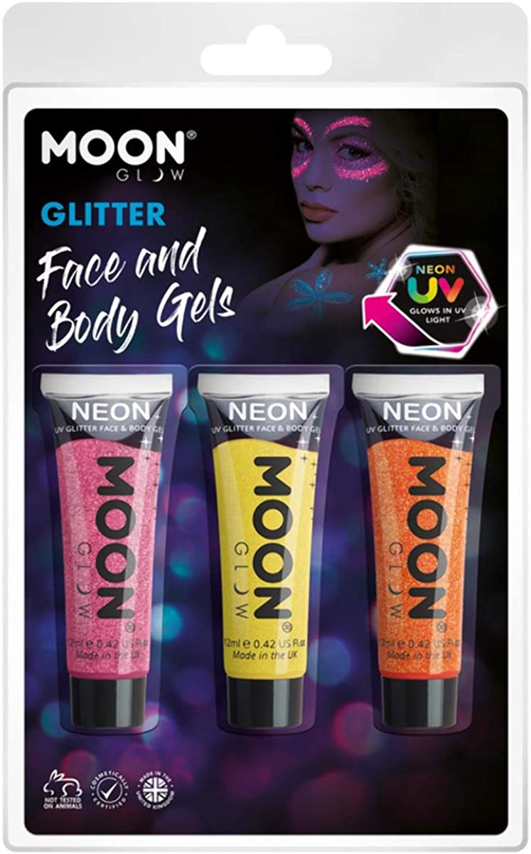 Moon Glow Neon UV Fine Glitter Gel