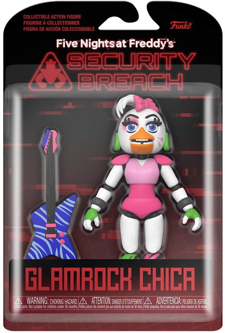Five nights at Freddy&#39;s Security Breach Glamarock Chica Funko 47491 Figura de acción