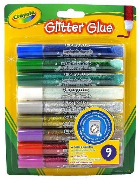 Crayola Glitter Glue, 9-Count