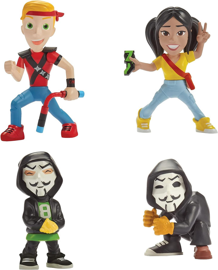 SPY NINJAS 4-FIGURE PACK (PZ2/CHAD/REGINA/PZ SQUIRE) (41130CO)