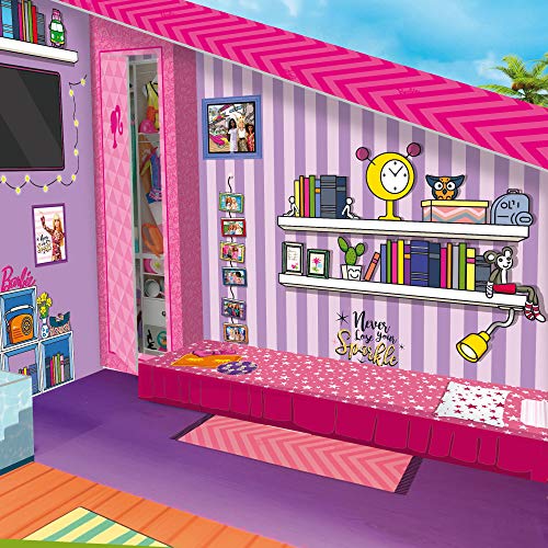 Barbie Dream House Pretend Play Doll House Two - Storey Holiday Villa, Arrange Furniture And Decorate - Malibu House With Doll