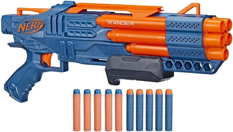 Nerf Elite 2.0 Ranger PD-5 Blaster, 5-Barrel Blasting, 10 Nerf Elite Darts