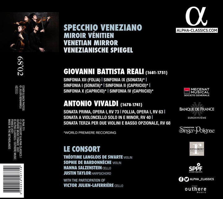 Le Consort - Specchio Veneziano [Audio CD]