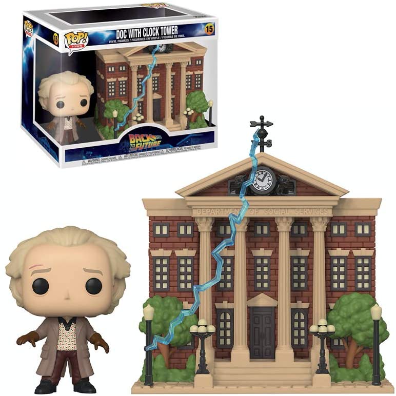 Regreso al futuro Doc con torre de reloj Funko 46910 Pop! Vinilo # 15