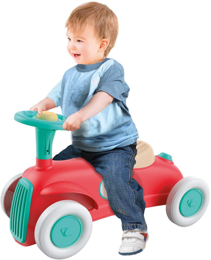 Clementoni - 17308 - My First Ride On Car - Get In And Play - 100% Recycled Material - Made In Italy - Suitable For 12-36 Months