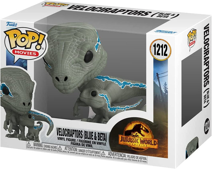 POP Movies: Jurassic World: Dominion - Velociraptor (Blue & Beta) Funko 62223 Pop! Vinyl #1212