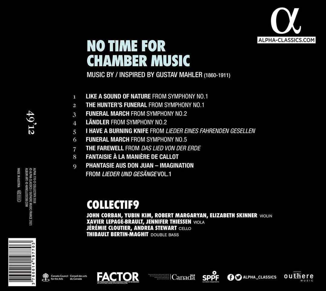 No Time for Chamber Music [Audio CD]