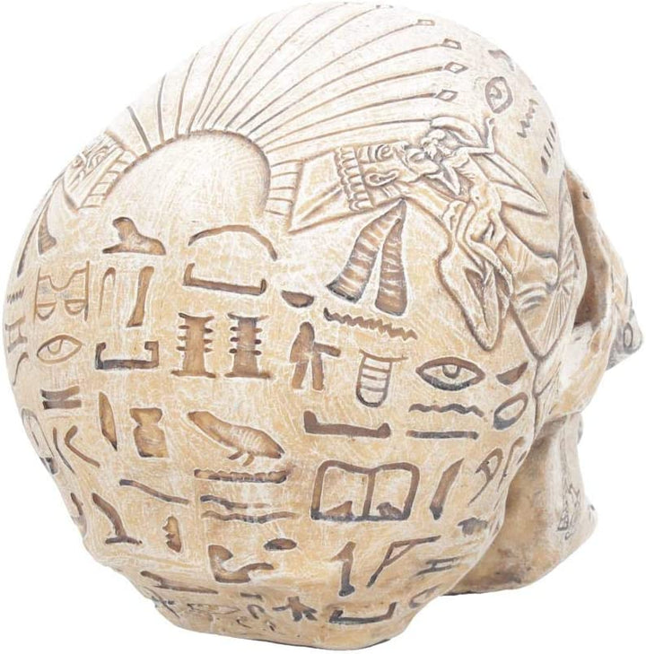 Nemesis Now D1979F6 Hieroglyphic Skull Figurine 16cm Ivory