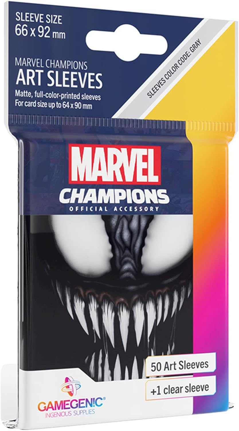 Gamegenic Marvel Champions The Card Game Official Venom Art Sleeves | Pack of 50