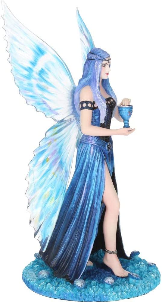 Nemesis Now Anne Stokes Enchantment Fairy Figurine, Blue, 26cm Blue