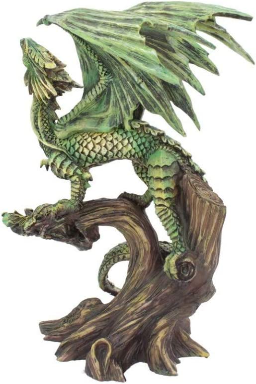 Nemesis Now Adult Forest Dragon Anne Stokes 25.5cm Figurine, Resin, Green, One S