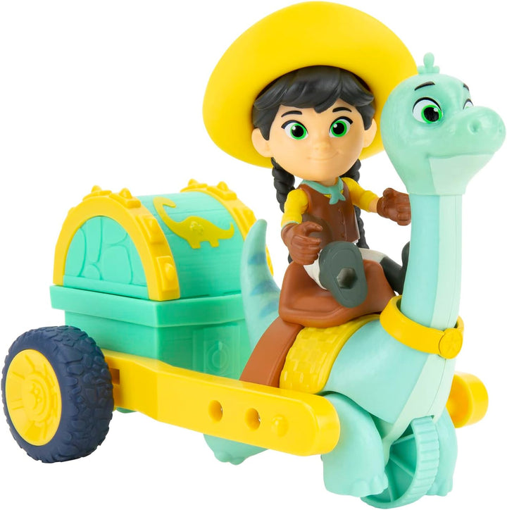 Dino Ranch DNR0011 5 Clover Care Cart and 3” Dino Min-Three Styles to Collect-Toys for Kids