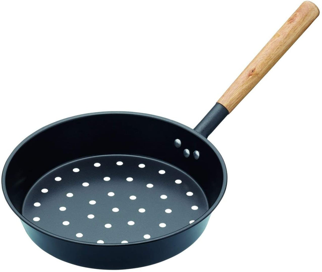 KitchenCraft Bandeja para asar castañas de acero al carbono, 27 cm (10,5 &quot;)