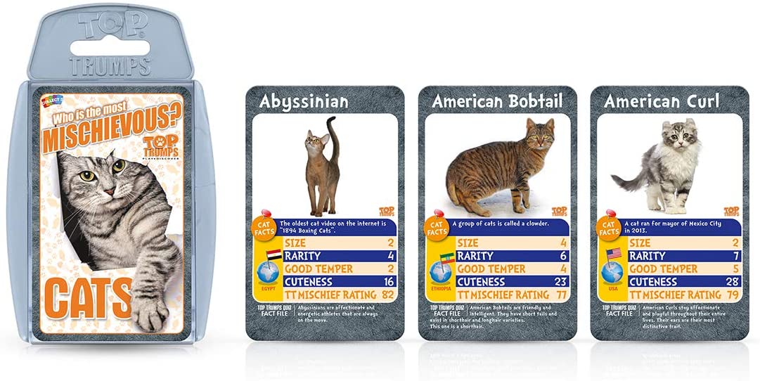Top Trumps Cats Who is Most Mischievous Card Game 5