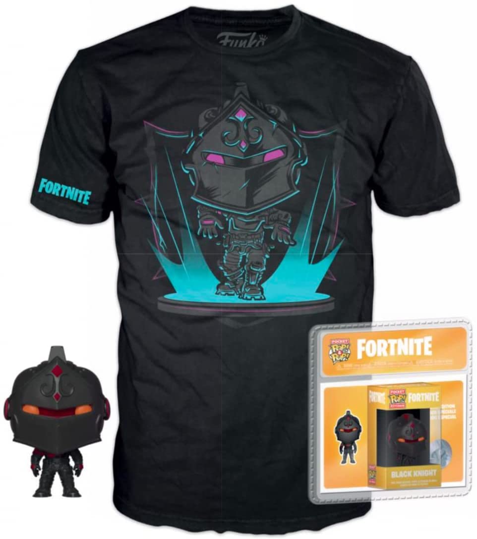 Difuzed FORTNITE - Boxed T-Shirt POP + Pocket POP - Black Knight (XL)