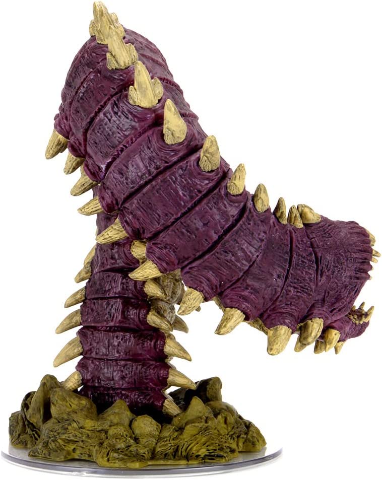 Wiz Kids | D&D Icons of the Realms Miniatures: Fangs and Talons- Purple Worm Premium Set